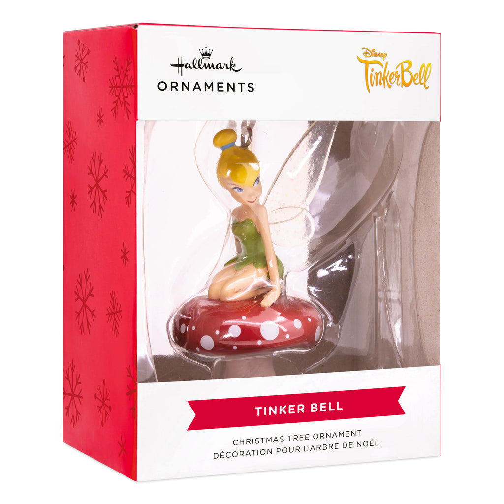 Disney Tinker Bell on Mushroom Ornament