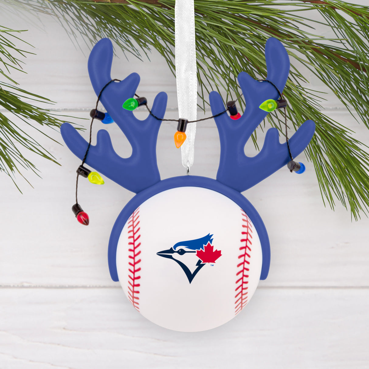 Hallmark Christmas Ornament (MLB Toronto Blue Jays Reindeer Baseball)