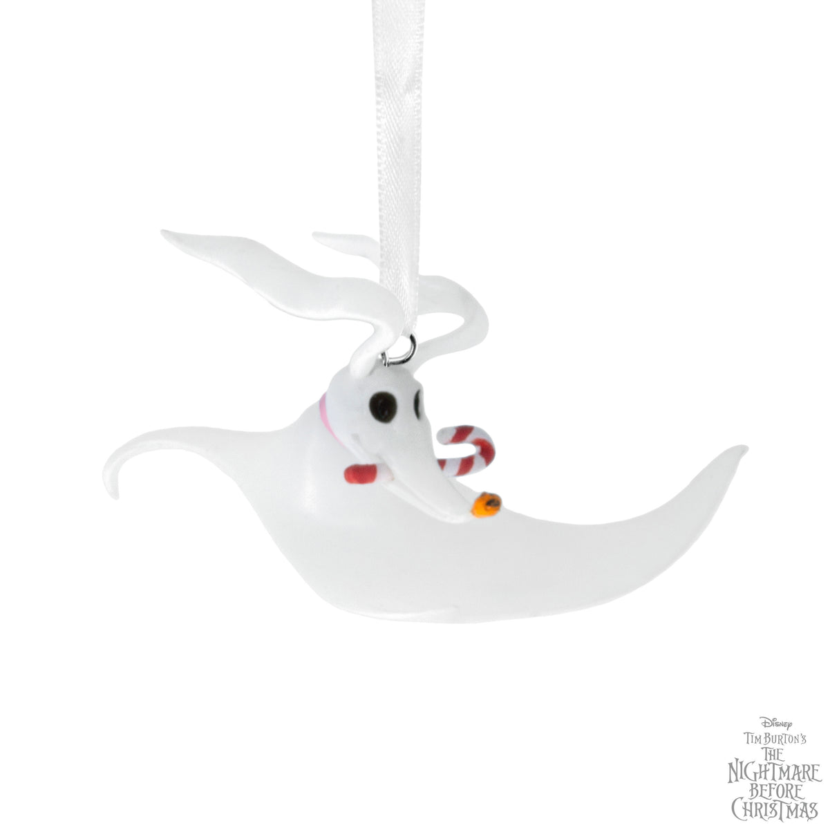 Hallmark Christmas Ornament (Disney Tim Burton's The Nightmare Before Christmas Zero With Candy Cane)