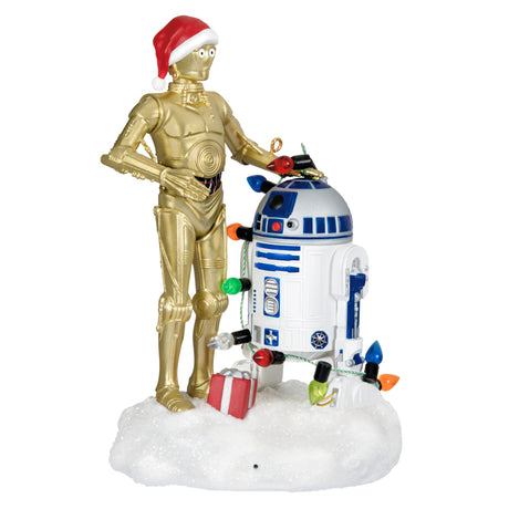 Keepsake Christmas Ornament 2024, Star Wars C-3PO and R2-D2 Peekbuster With Motion-Activated Sound, Gifts for Star Wars Fans