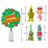 Dr. Seuss's How the Grinch Stole Christmas! Mini Christmas Tree Topper and Ornaments, Set of 5