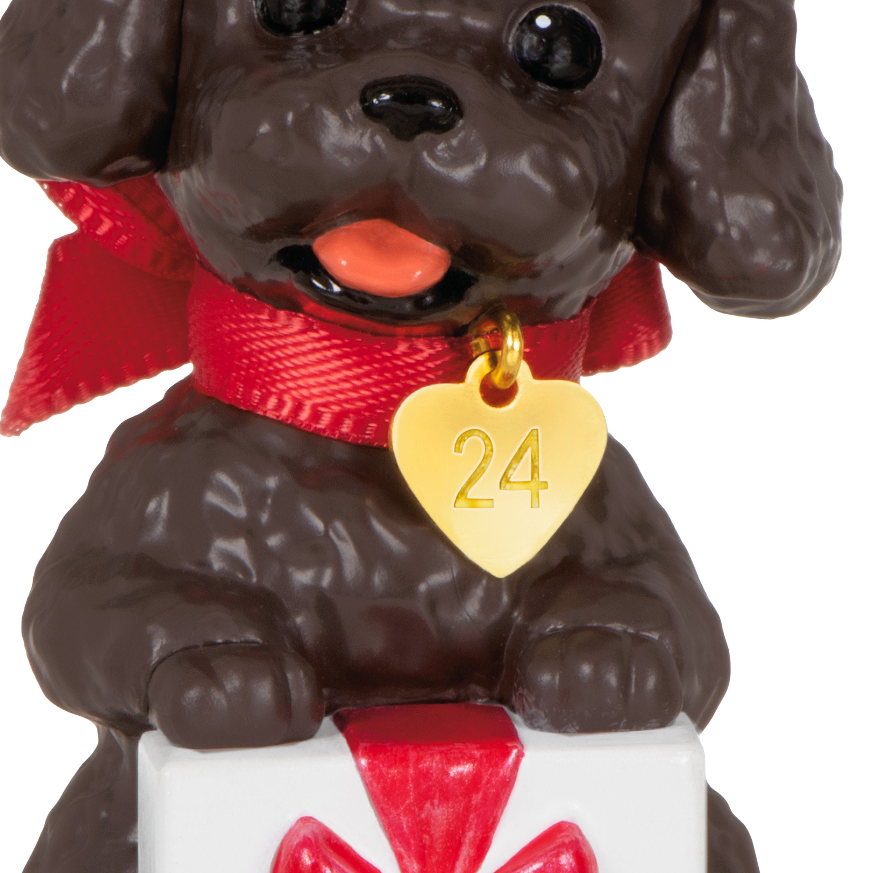 Hallmark Keepsake Christmas Ornament Puppy Love Poodle 2024 Multi