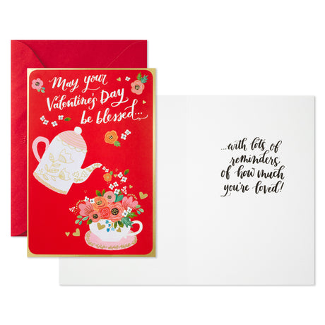 Hallmark Religious Valentines Day Cards Assortment, Blessed (6 Valentine's Day Cards with Envelopes)