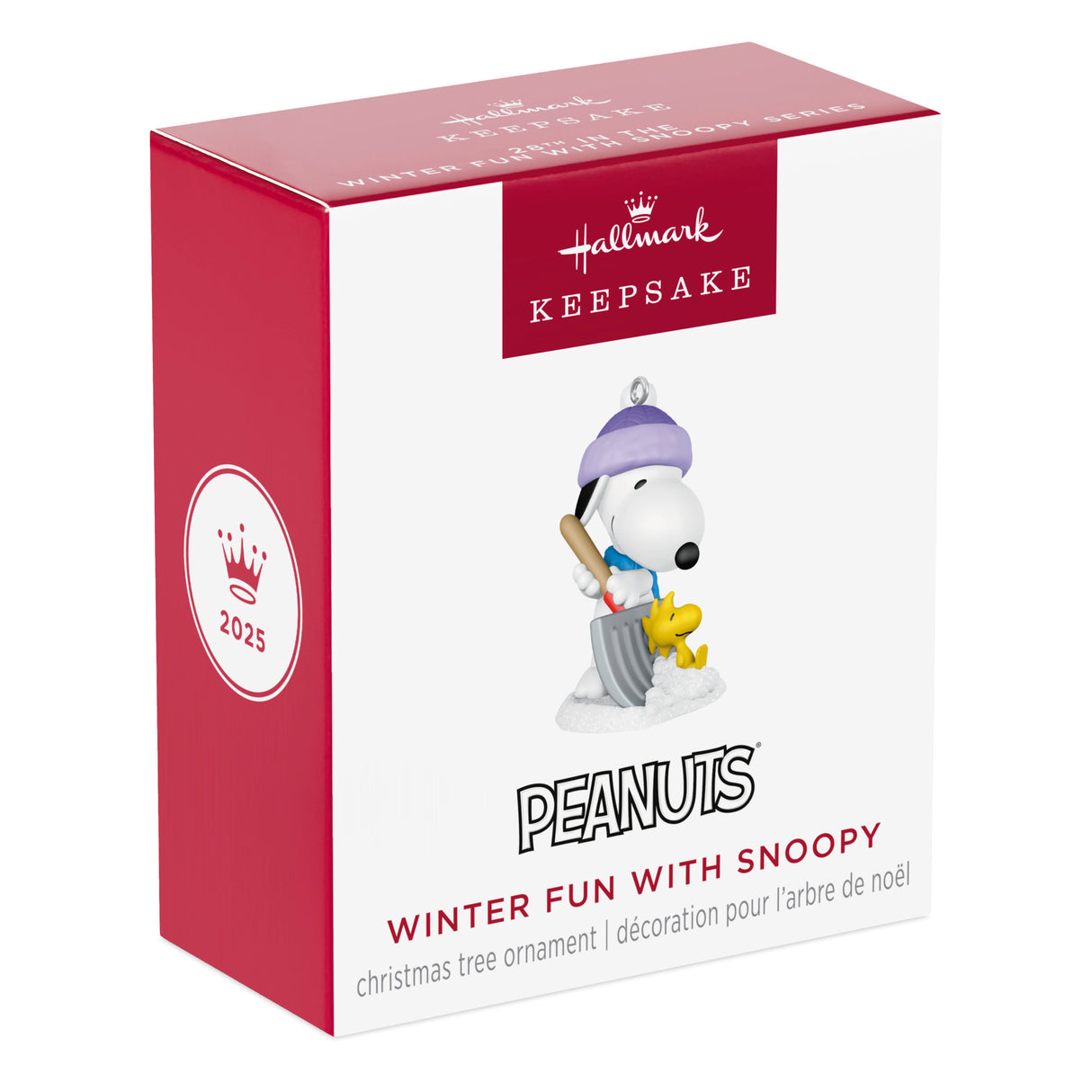 Hallmark Keepsake 1" Mini Christmas Ornament (Peanuts Winter Fun With Snoopy)