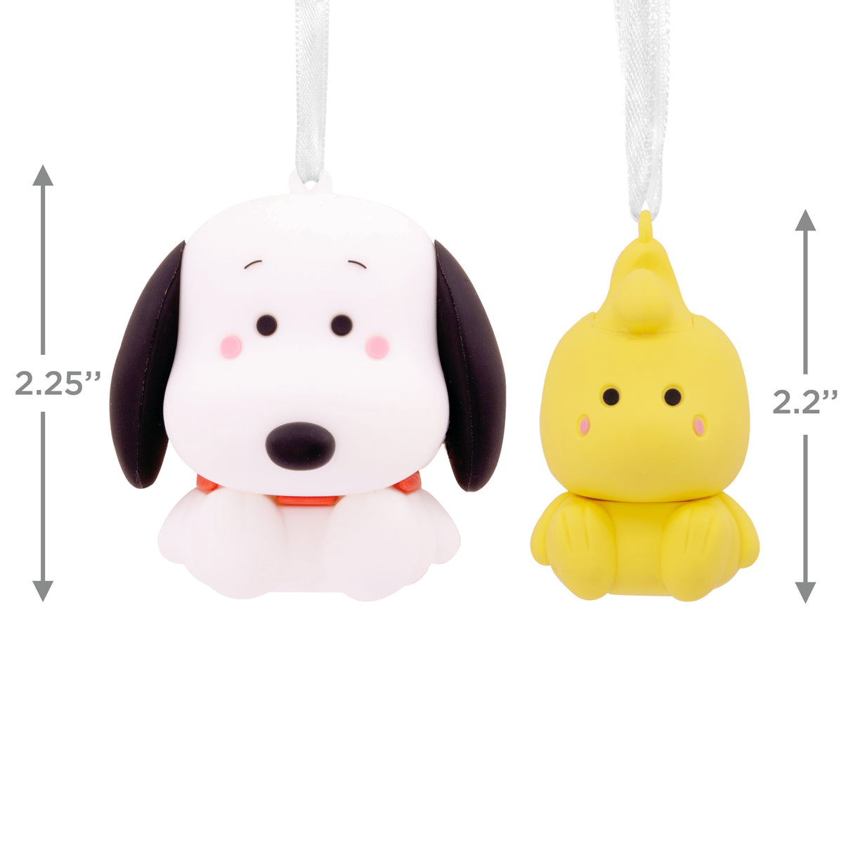 Hallmark Better Together Snoopy and Woodstock Magnetic Christmas Ornaments for Tree, Set of 2