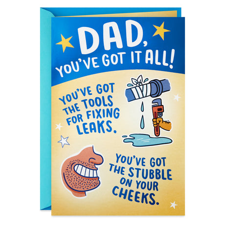 Funny Pop Up Fathers Day Card for Dad from Son or Daughter (You've Got it All)