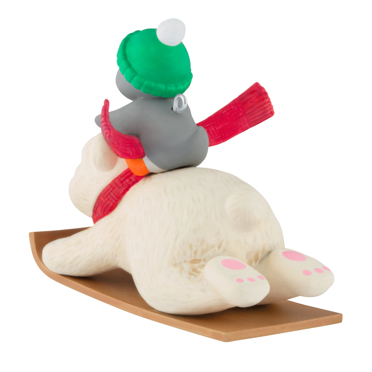 Hallmark Keepsake Christmas Ornament (Snowball and Tuxedo Sledding Sidekicks)
