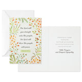 DaySpring Assorted Religious Sympathy Cards, Floral Wreaths (12 Cards with Envelopes)