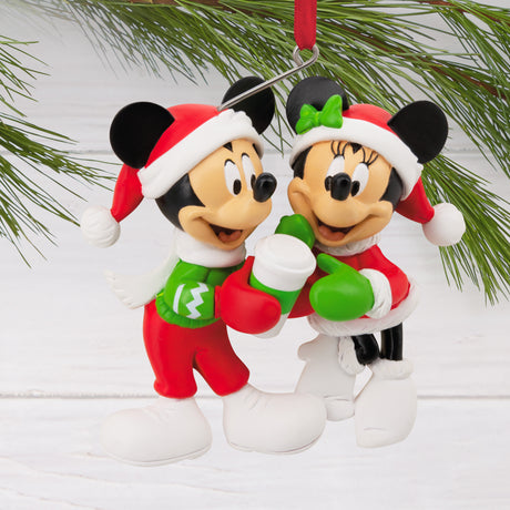 Hallmark Christmas Ornament (Disney Mickey and Minnie Sharing Cocoa)