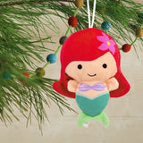 Hallmark Christmas Ornament (Disney The Little Mermaid Ariel, Plush Fabric)