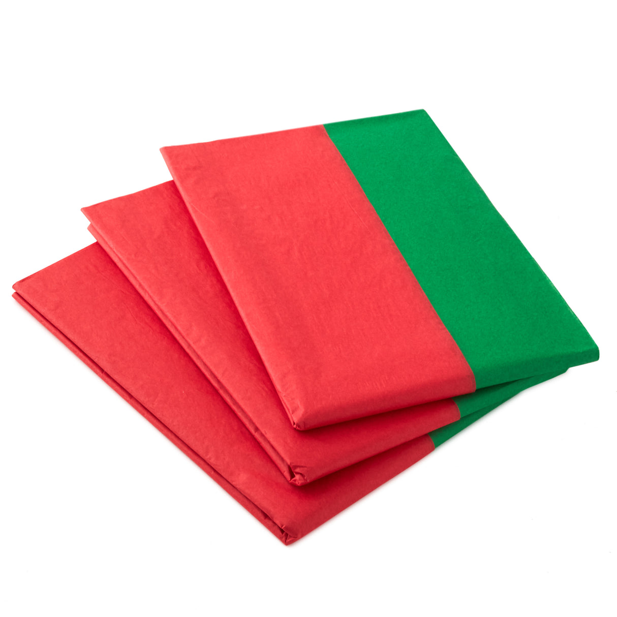 Red and Green Bulk Tissue Paper for Gift Wrapping (100 Sheets) for Gift Bags, Christmas Presents, Holiday Crafts and More