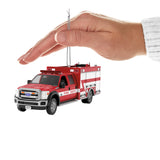 Keepsake Christmas Ornament 2024, Fire Brigade 2011 Ford F-550 Fire Engine 2024 With Light, Hobby Gifts