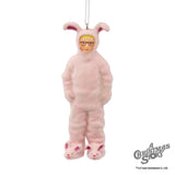 A Christmas Story Ralphie in Bunny Suit Christmas Ornament