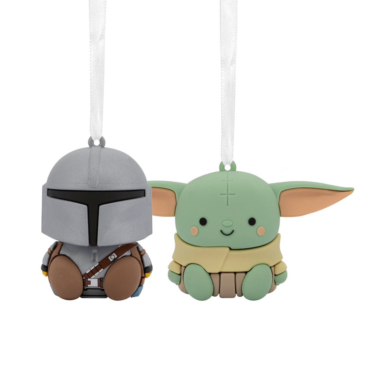 Better Together Star Wars: The Mandalorian and Grogu Magnetic Christmas Ornaments, Set of 2 Shatterproof Ornaments, May the 4th