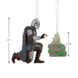 Star Wars: The Mandalorian and Grogu Christmas Ornaments, Set of 2