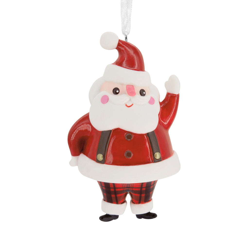 Hallmark Santa Christmas Ornament, Premium Porcelain