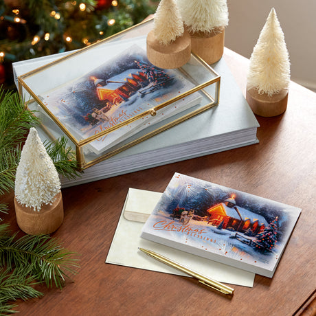 Thomas Kinkade Christmas Cards (16 Cards and Envelopes) Christmas Blessing