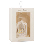 Nativity in Glass Cloche Christmas Ornament