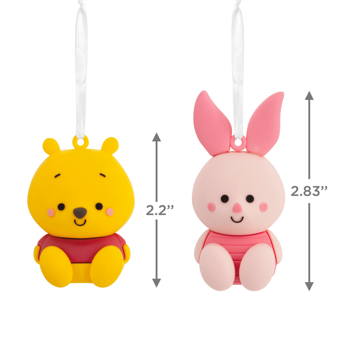 Better Together Disney Winnie the Pooh and Piglet Magnetic Christmas Ornaments, Set of 2