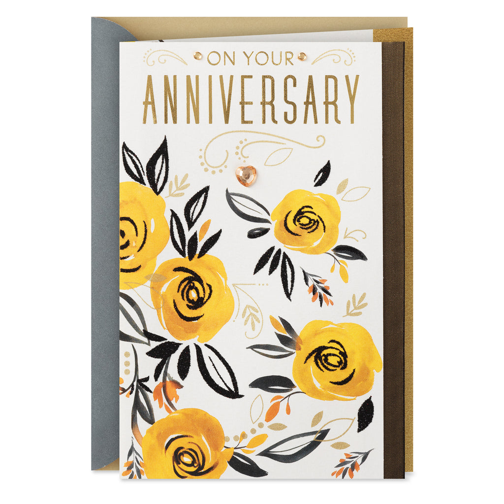 Hallmark Anniversary Card for Couple (Loving Wishes)