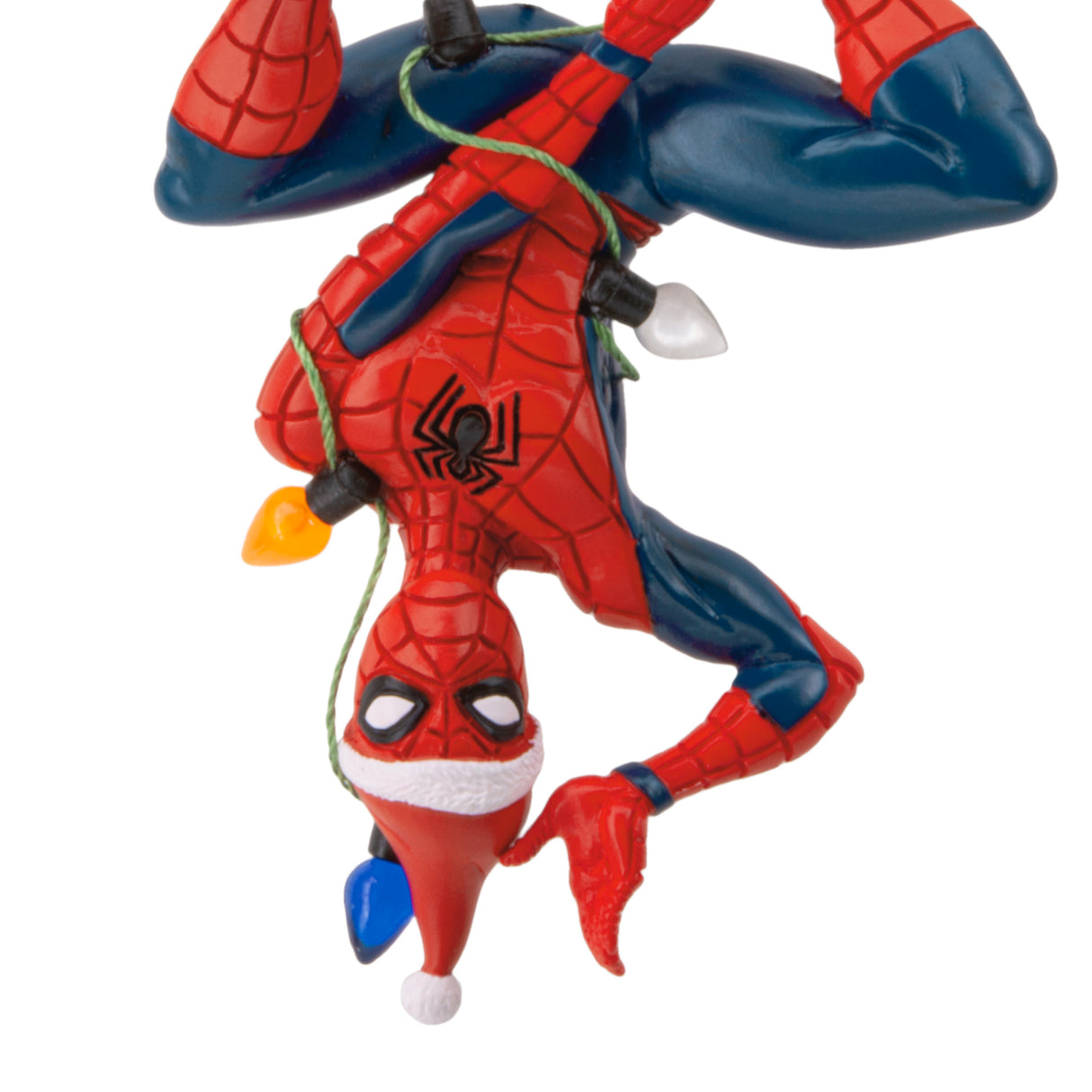 Hallmark Christmas Ornament (Marvel Spider-Man Hanging From Lights)