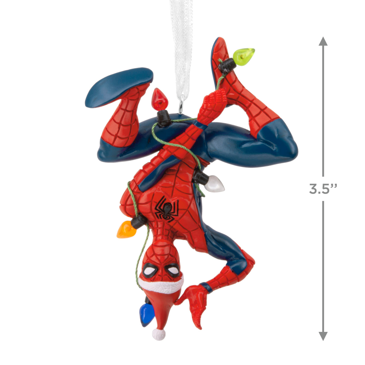 Hallmark Christmas Ornament (Marvel Spider-Man Hanging From Lights)