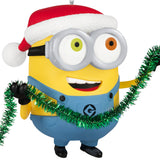 Hallmark Keepsake Christmas Ornament (Minions Bob Trims the Tree With Sound)