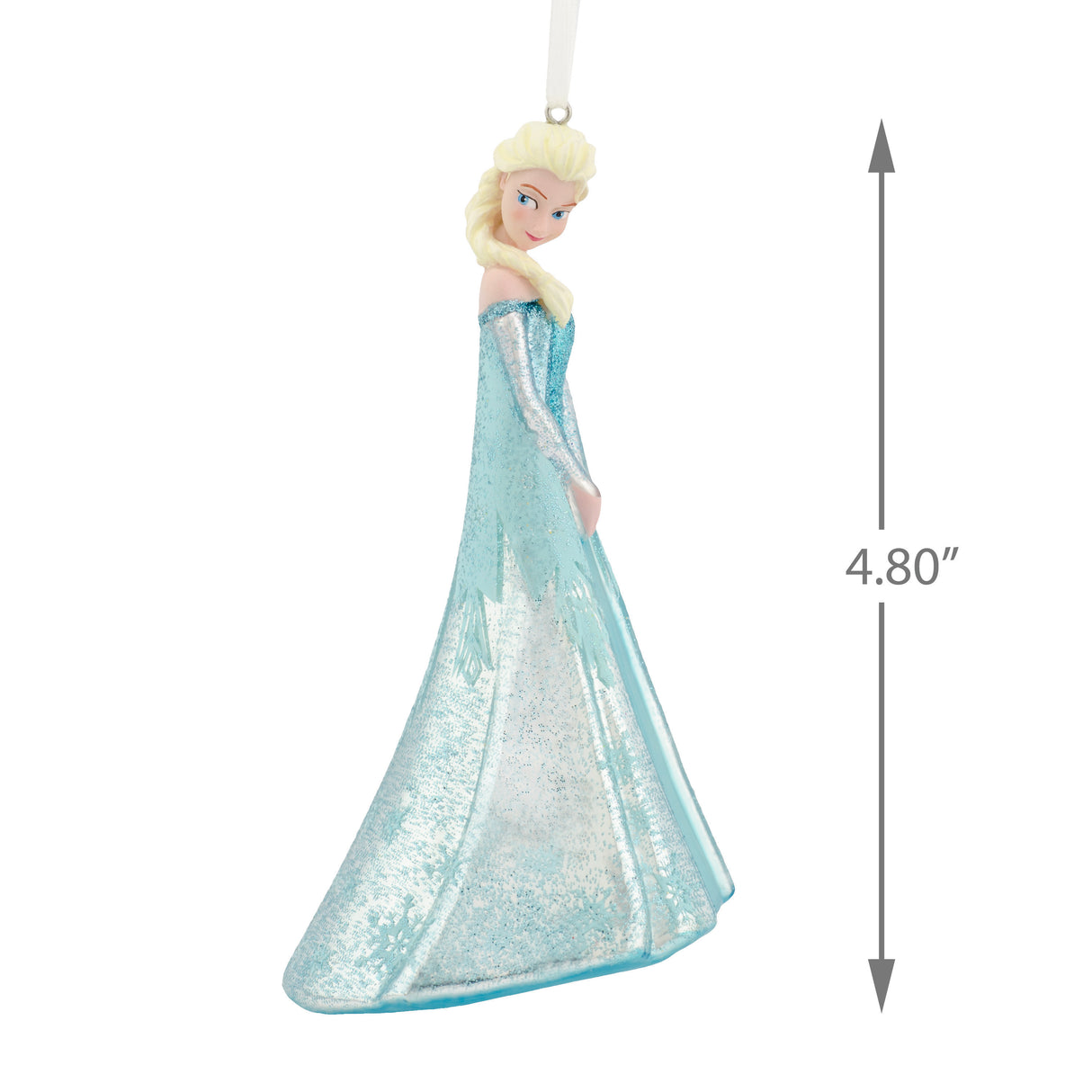 Hallmark Christmas Ornament (Disney Frozen Elsa, Blown Glass)
