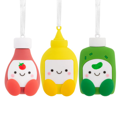 Hallmark Christmas Ornaments (Better Together Ketchup, Mustard and Relish Magnetic), Set of 3