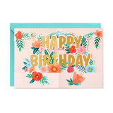 Hallmark Paper Wonder Pop Up Birthday Card for Women (Flower Garland)