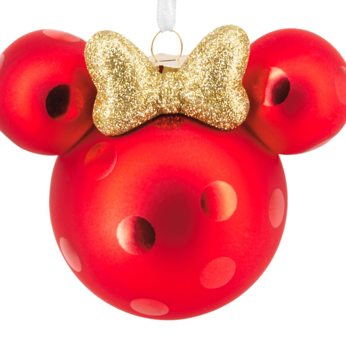Hallmark Christmas Ornament (Disney Minnie Mouse Ears Icon, Glass)