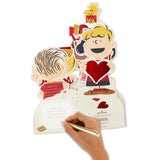 Peanuts Big Valentine's Day Pop Up Card (Snoopy at Mailbox) for Kids, Teachers, Coworkers