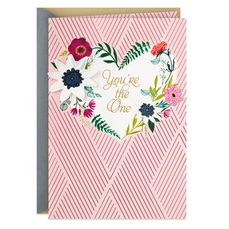 Hallmark Anniversary Card, Love Card, Romantic Birthday Card for Women (You're the One)