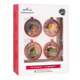 Dr. Seuss's How the Grinch Stole Christmas! Scenes Mini Christmas Ornaments, Shatterproof, Set of 4