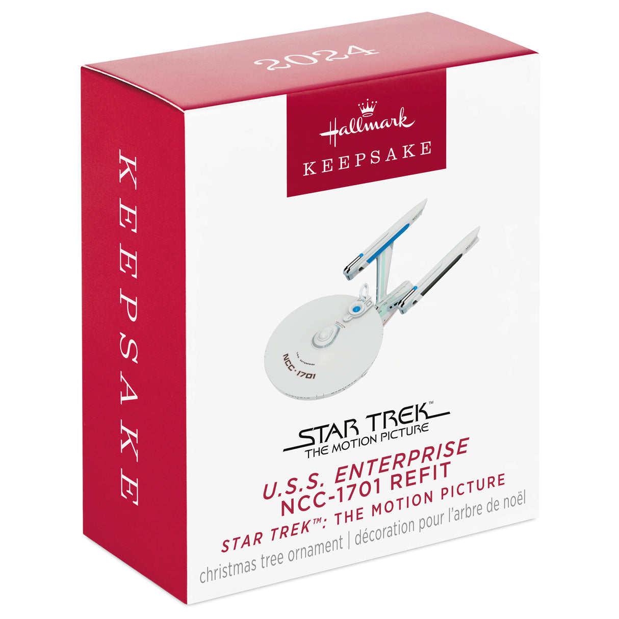 Keepsake 0.4" Mini Christmas Ornament 2024, Star Trek: The Motion Picture U.S.S. Enterprise NCC-1701 Refit, Gifts for Trekkies