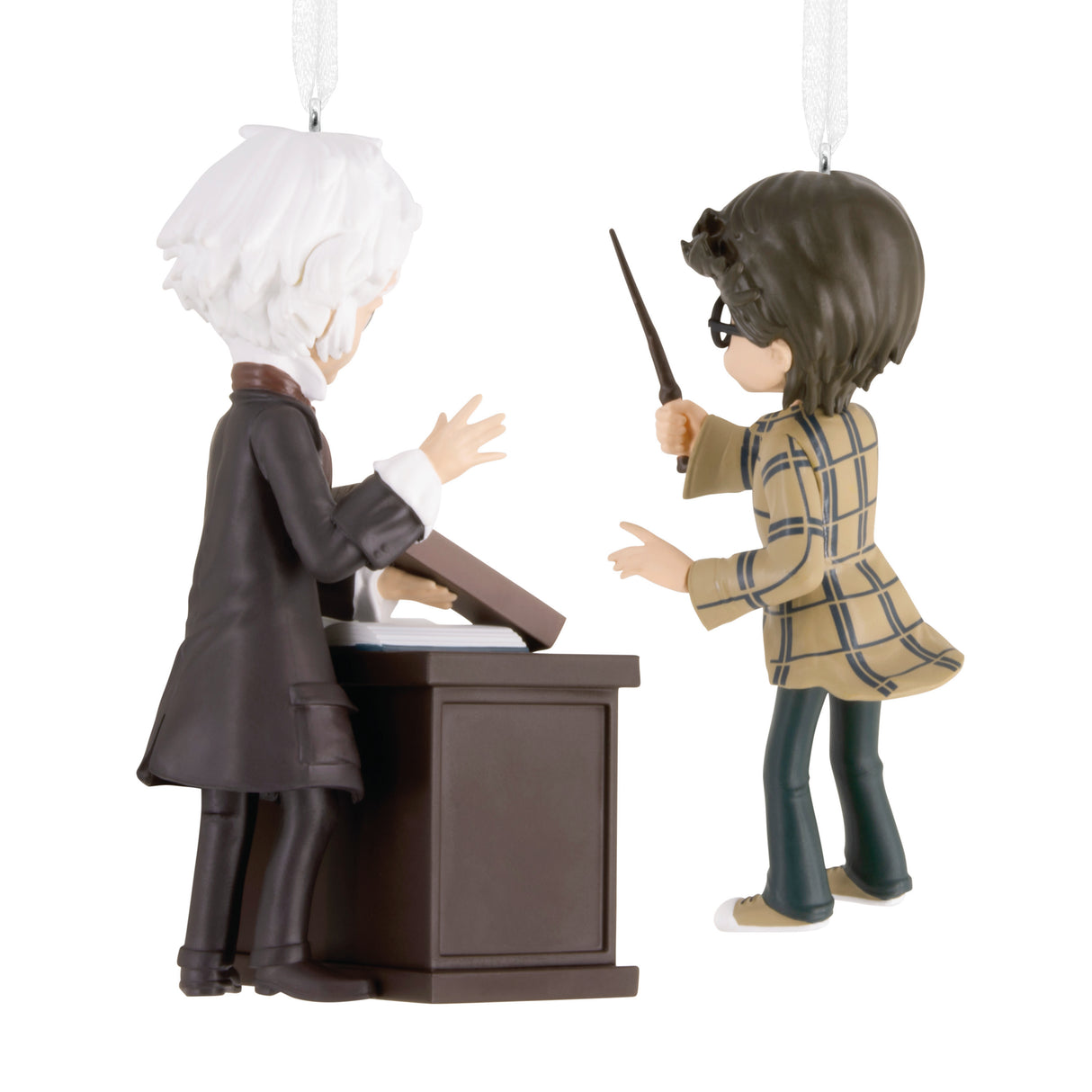 Harry Potter and Ollivander Christmas Ornaments, Set of 2