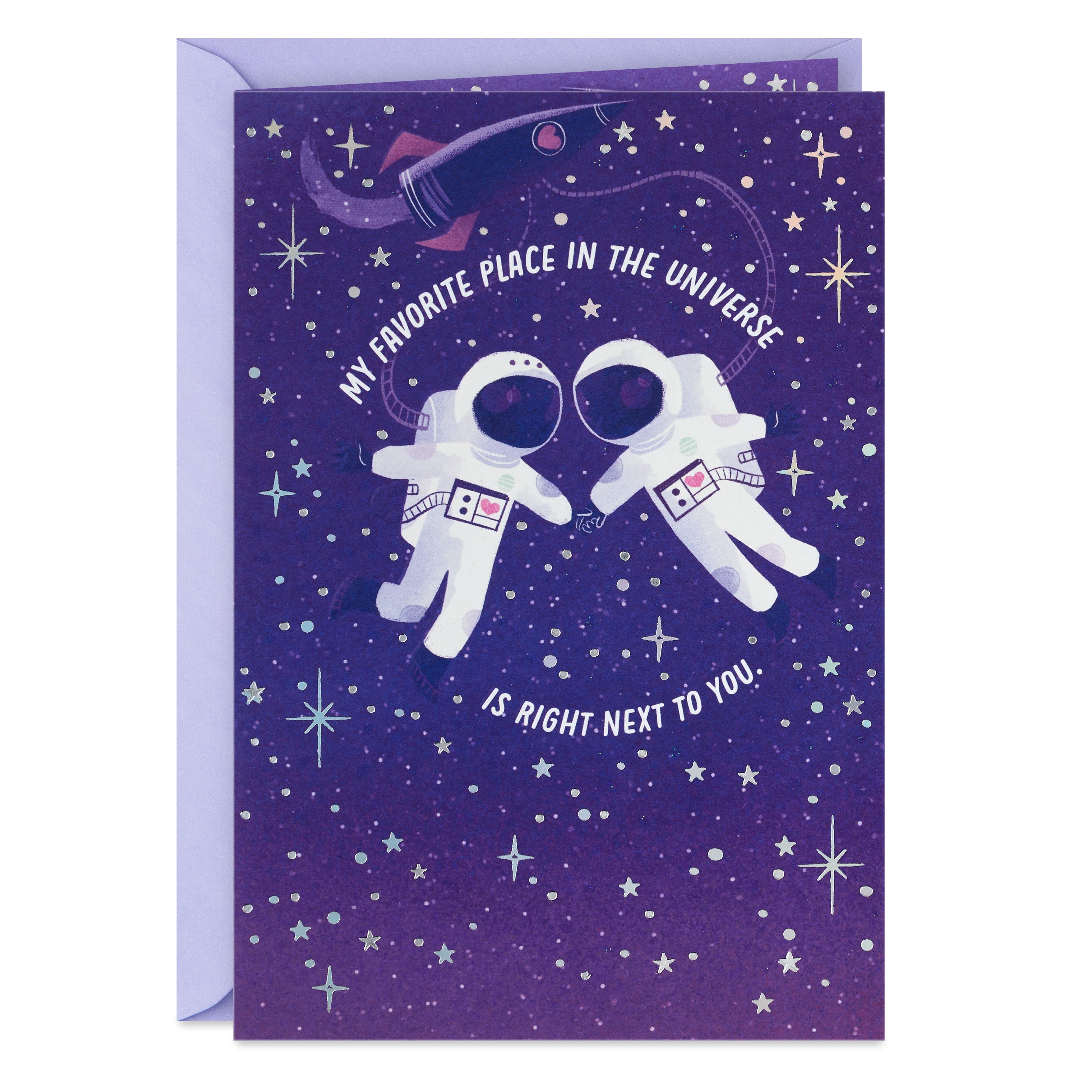 Hallmark Birthday Card for Husband, Wife, Boyfriend, Girlfriend (Astronauts, Favorite Place in the Universe)