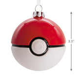 Pokémon Poké Ball Christmas Ornament, Blown Glass