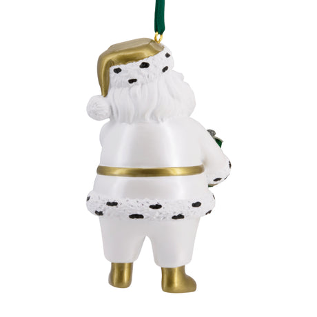 Signature Santa in White Suit Christmas Ornament