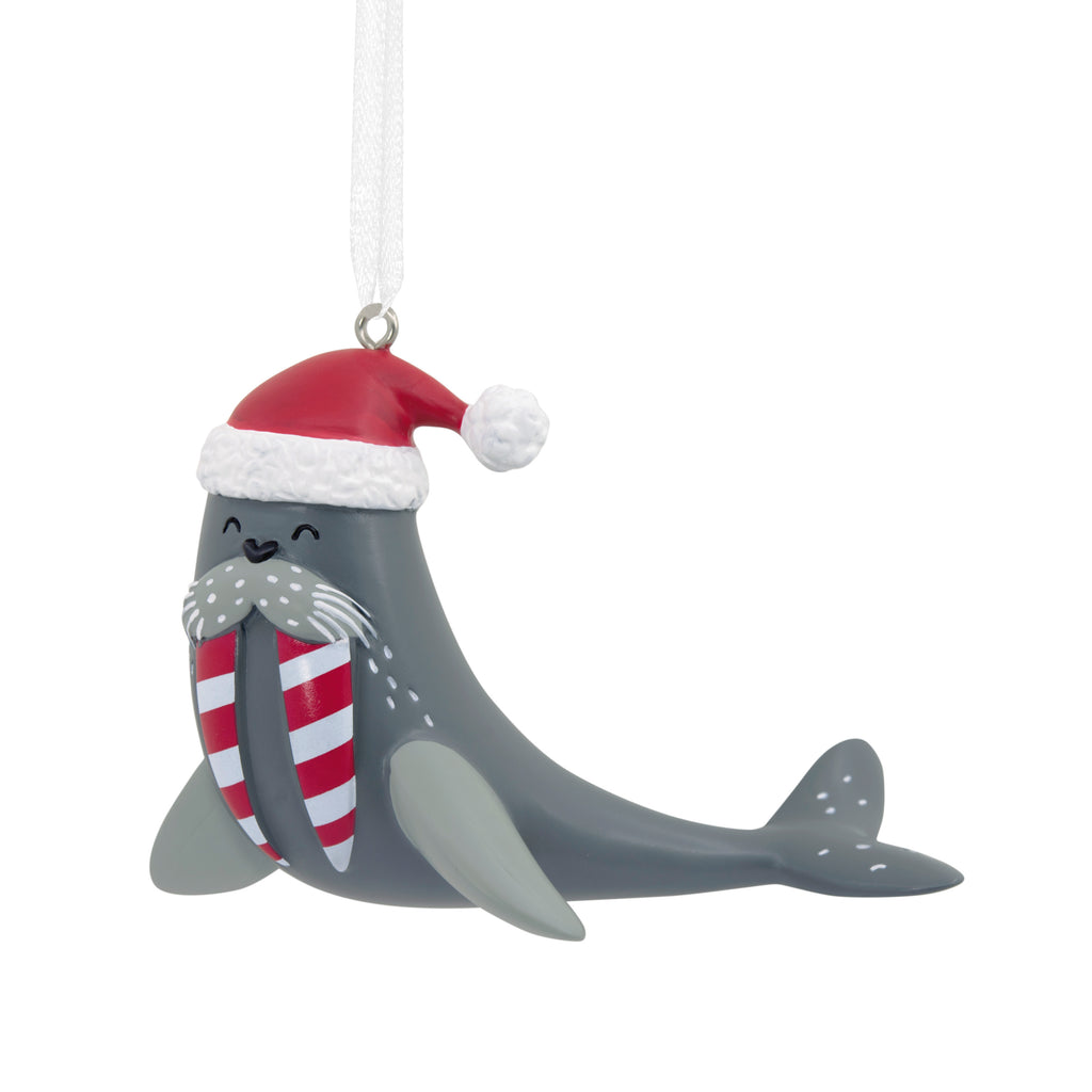 Hallmark Festive Walrus Christmas Ornament