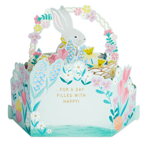 Hallmark Paper Wonder Displayable Pop Up Easter Card (Easter Basket)