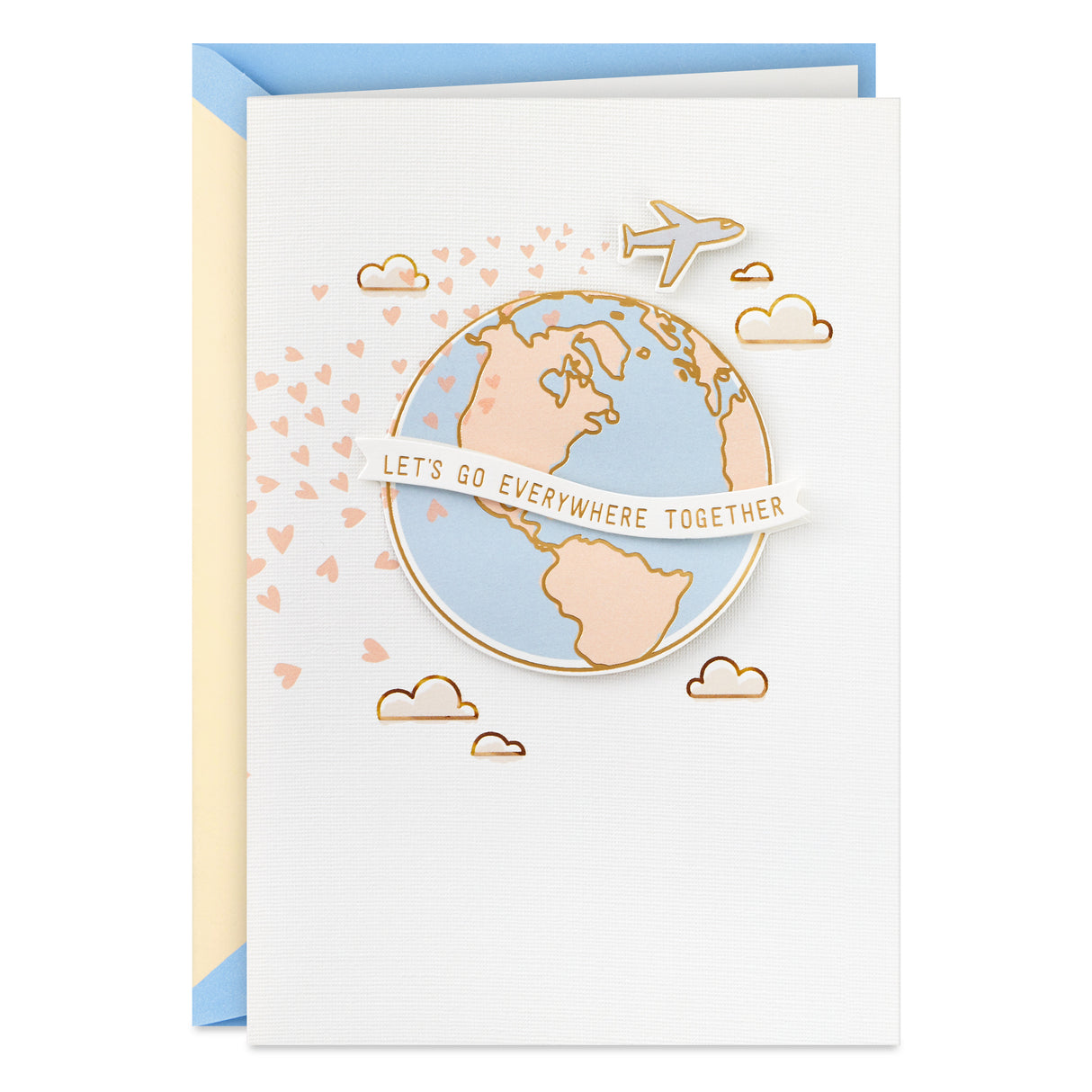 Hallmark Signature Anniversary Card, Love Card, Romantic Birthday Card for Husband, Wife, Boyfriend, Girlfriend (Travel)