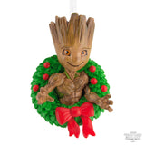 Marvel Guardians of the Galaxy Groot in Holiday Wreath Christmas Ornament