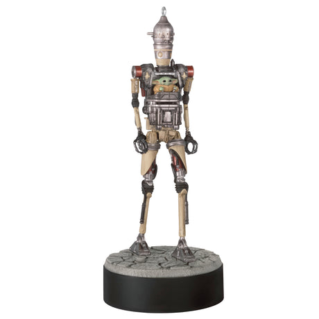 Hallmark Keepsake Christmas Ornament (Star Wars: The Mandalorian Grogu Operating IG-12 With Sound)