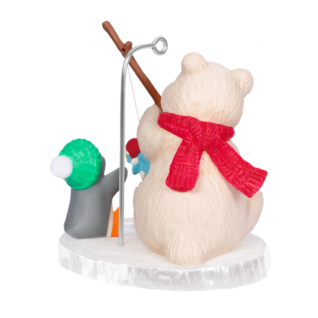 Keepsake Christmas Ornament 2024, Snowball and Tuxedo Fishing Friends, Gifts for Christmas Lovers