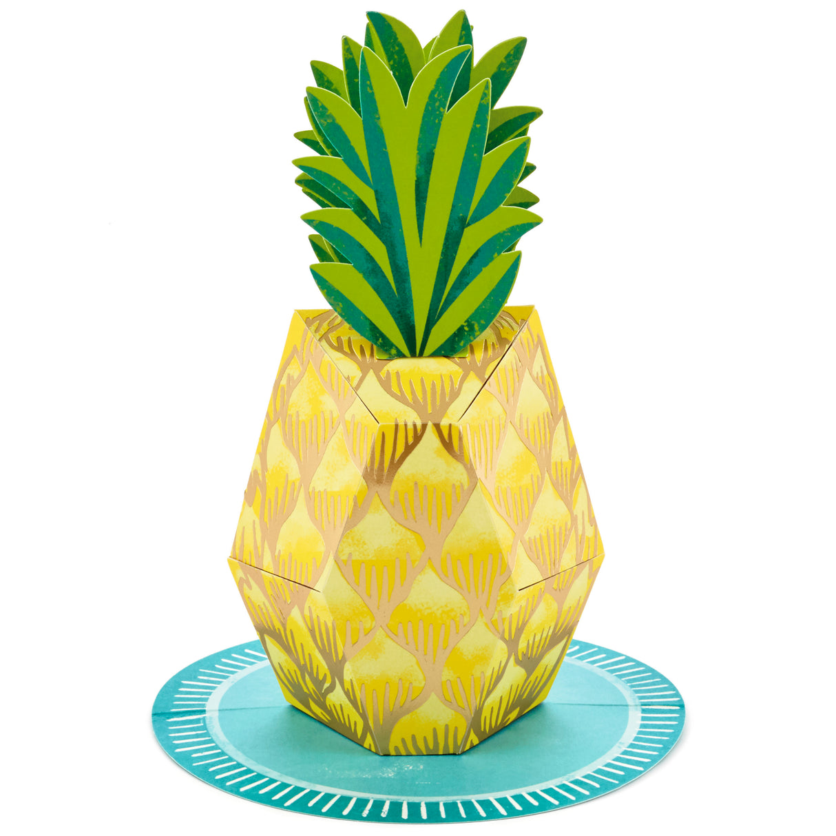 Hallmark Paper Wonder Pop Up Birthday Card, Thank You Card, Encouragement Card, All Occasion Card (Pineapple)