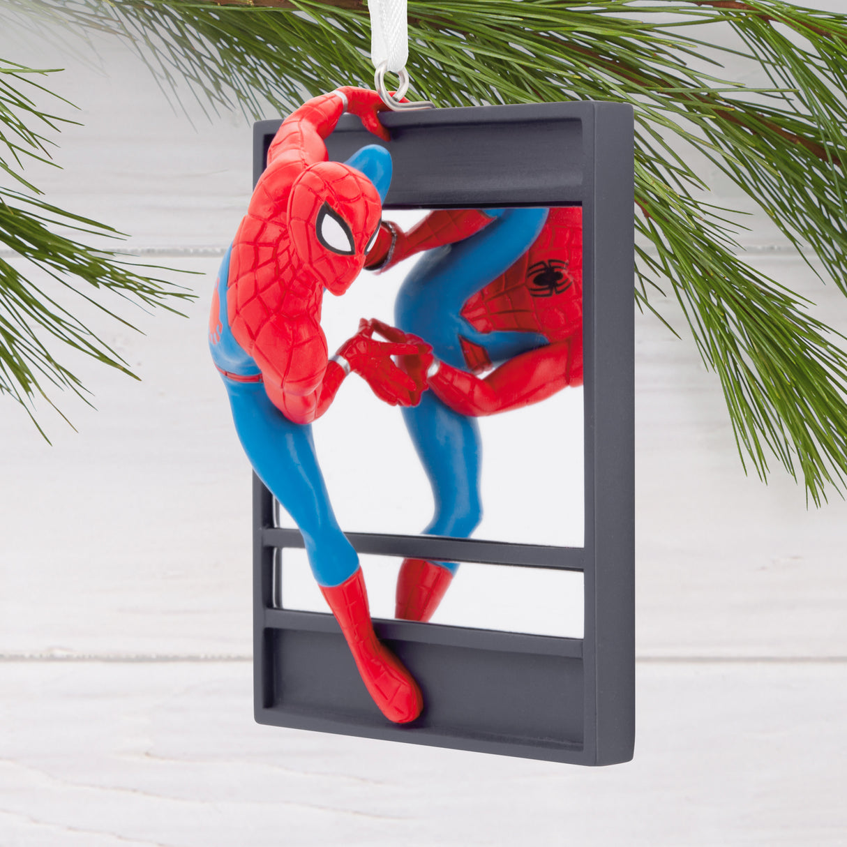 Hallmark Christmas Ornament (Marvel Spider-Man on Window)