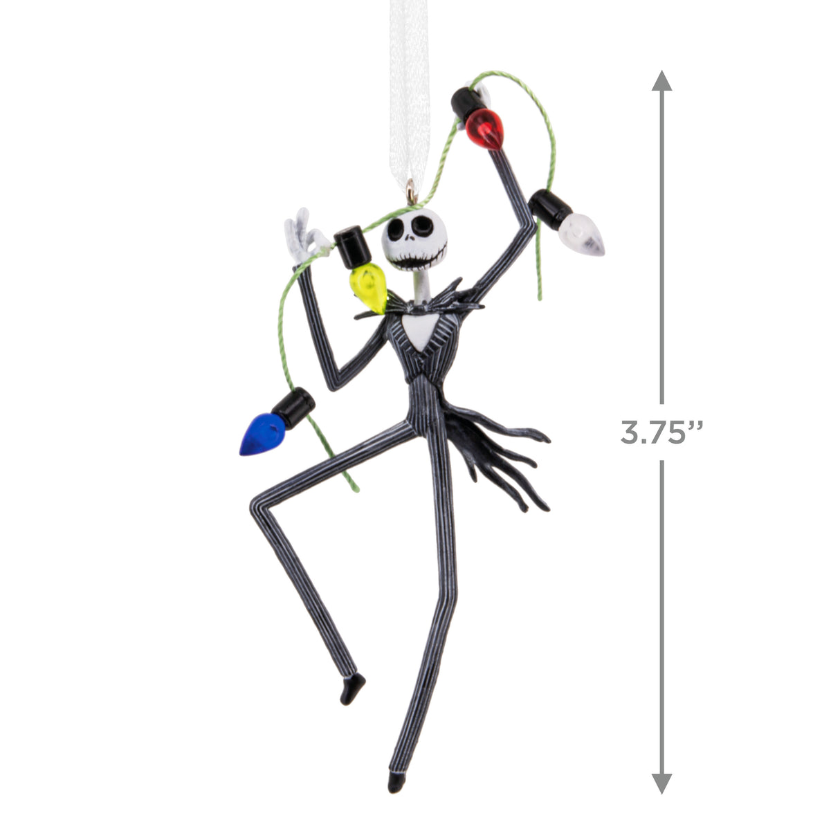 Hallmark Christmas Ornament (Disney Tim Burton's The Nightmare Before Christmas Jack Skellington With Lights)