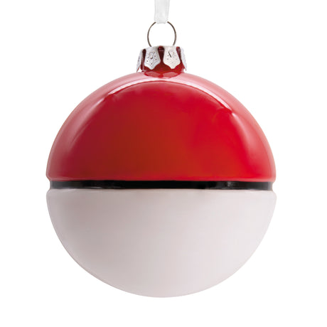 Pokémon Poké Ball Christmas Ornament, Blown Glass