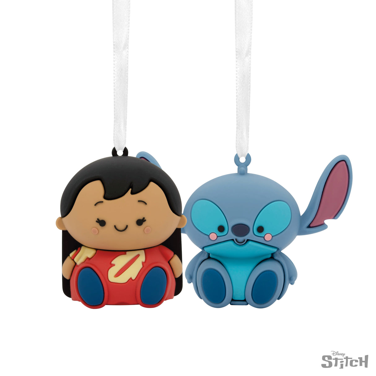 Better Together Disney Lilo & Stitch Magnetic Christmas Ornaments, Set of 2, Shatterproof